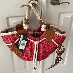 NEW Francesco Biasia Wicker Bag